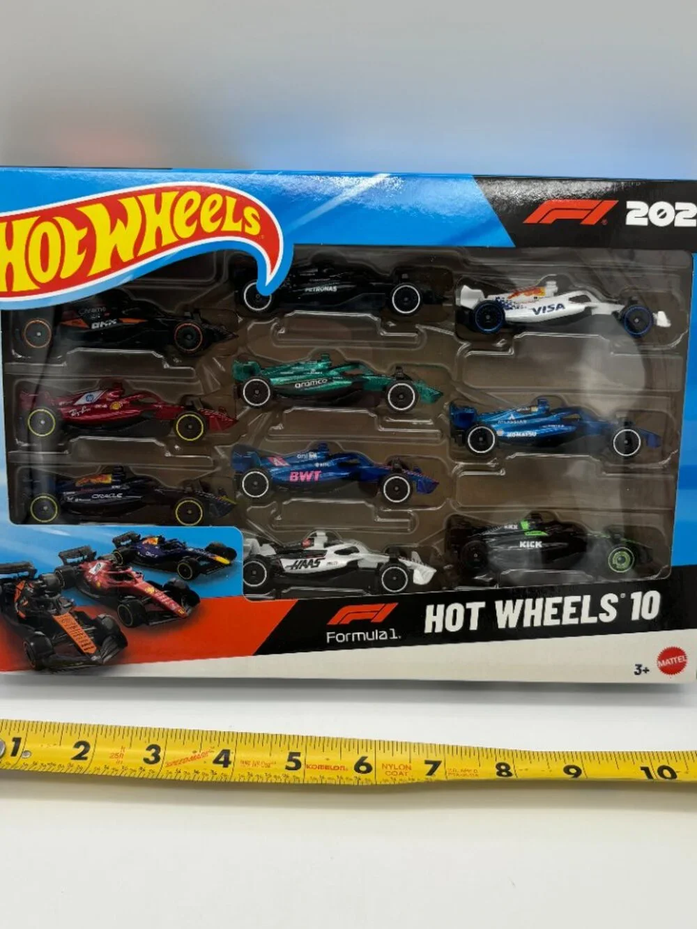 Hot Wheels Formula 1 10-Pack 1:64 Scale Diecast F1 Toy Vehicle Cars 2025 NEW